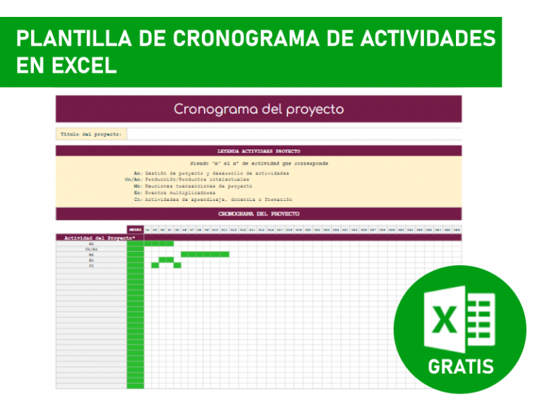 Plantillas De Cronogramas Para Descargar Excel Gratis 7416